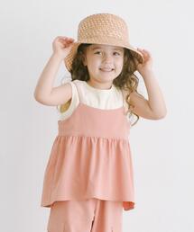 green label relaxing | TJ テレコノースリ×キャミソール セット 110cm-130cm(Tシャツ/カットソー)