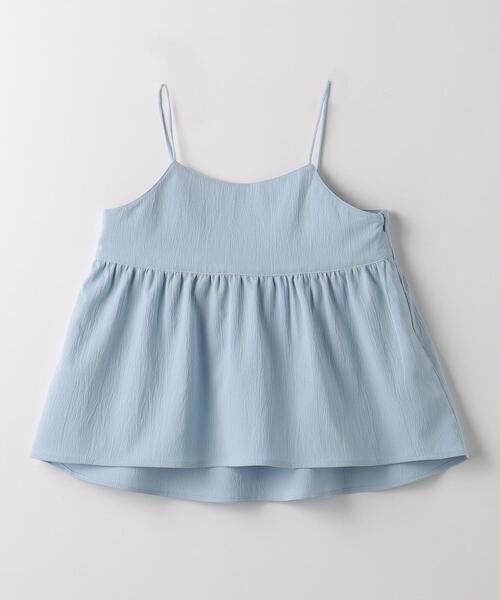 green label relaxing(グリーンレーベルリラクシング)の「TJ テレコノースリ×キャミソール セット 110cm-130cm(Tシャツ/カットソー・キッズ・シャーベット/ライトブルー・S130/XS110)」の11枚目の写真