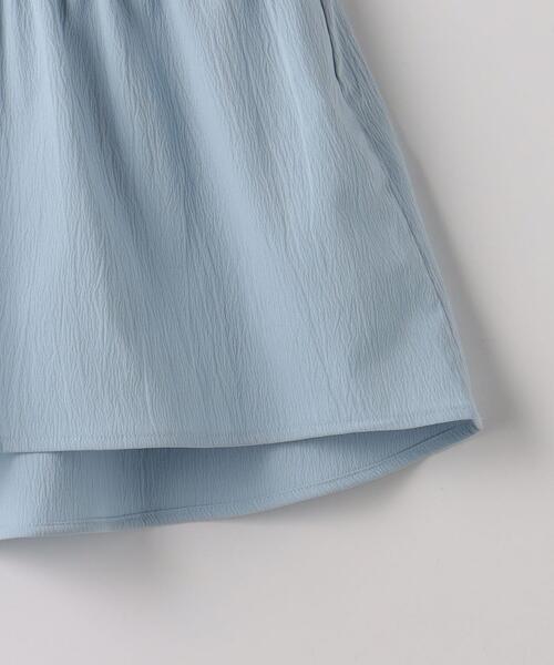 green label relaxing(グリーンレーベルリラクシング)の「TJ テレコノースリ×キャミソール セット 110cm-130cm(Tシャツ/カットソー・キッズ・シャーベット/ライトブルー・S130/XS110)」の8枚目の写真