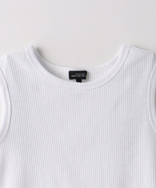 green label relaxing(グリーンレーベルリラクシング)の「TJ テレコノースリ×キャミソール セット 110cm-130cm(Tシャツ/カットソー・キッズ・シャーベット/ライトブルー・S130/XS110)」の6枚目の写真