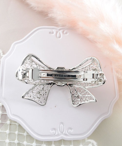 VIBGYOR Women（ヴィブジョー　ウィメン）の「【urge select】 キャスト アラベスク リボン型 バレッタ（バレッタ/ヘアクリップ・レディース・ゴールド/シルバー・FREE）」の3枚目の写真