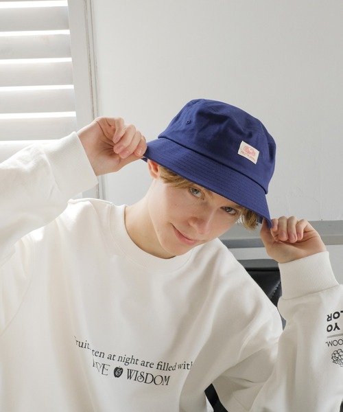 FRUIT OF THE LOOM(フルーツオブザルーム)の「NAME BUCKET HAT / バケット / ハット / カジュアル / ユニセックス / ワンポイント / シンプル(ハット・メンズ・ブラック/ネイビー/ベージュ・FREE)」の6枚目の写真