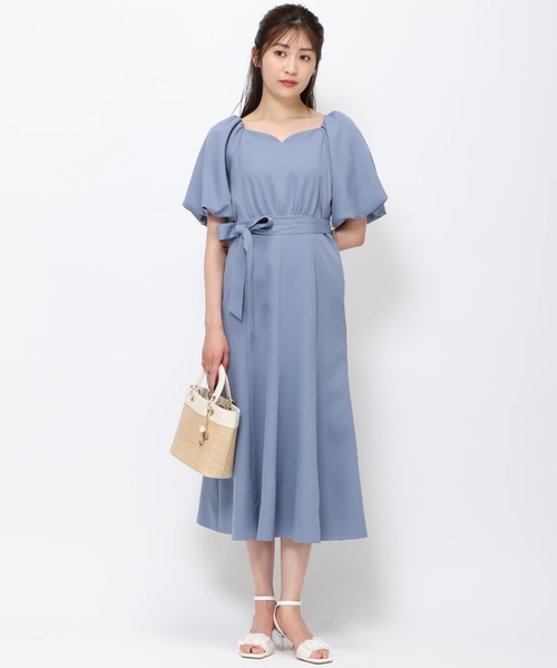 【セール】■2023春夏新作■ボリュームスリーブワンピース/MM327421（ワンピース）｜MISCH MASCH（ミッシュマッシュ）