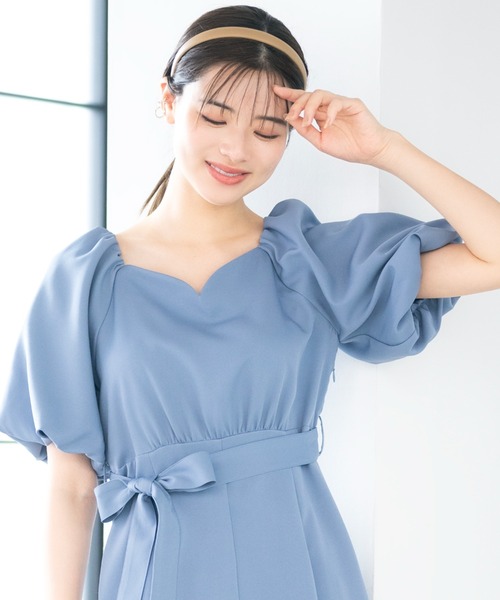 【セール】■2023春夏新作■ボリュームスリーブワンピース/MM327421（ワンピース）｜MISCH MASCH（ミッシュマッシュ）