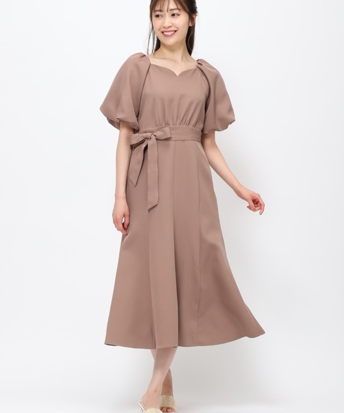 【セール】■2023春夏新作■ボリュームスリーブワンピース/MM327421（ワンピース）｜MISCH MASCH（ミッシュマッシュ）