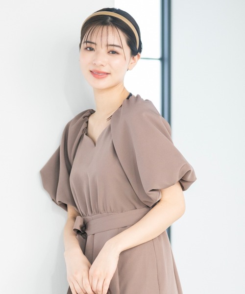 【セール】■2023春夏新作■ボリュームスリーブワンピース/MM327421（ワンピース）｜MISCH MASCH（ミッシュマッシュ）