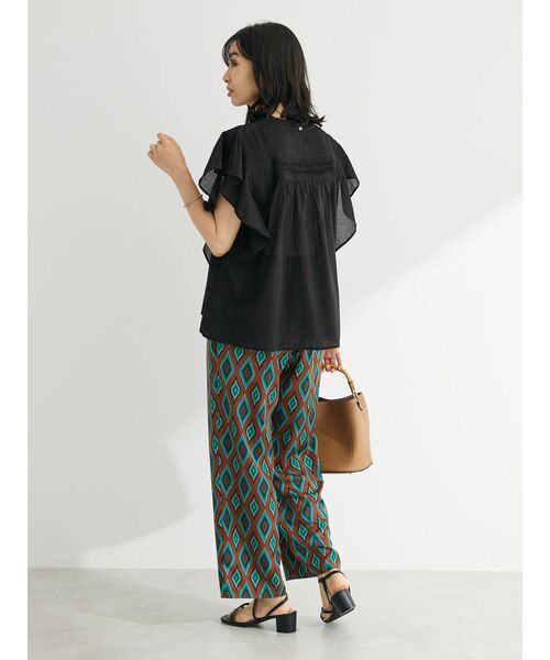 Green　Parks（グリーンパークス）の「アート柄イージーパンツ（その他パンツ・レディース・チャコールグレー/ブルー/ブラウン/パープル・FREE）」の22枚目の写真