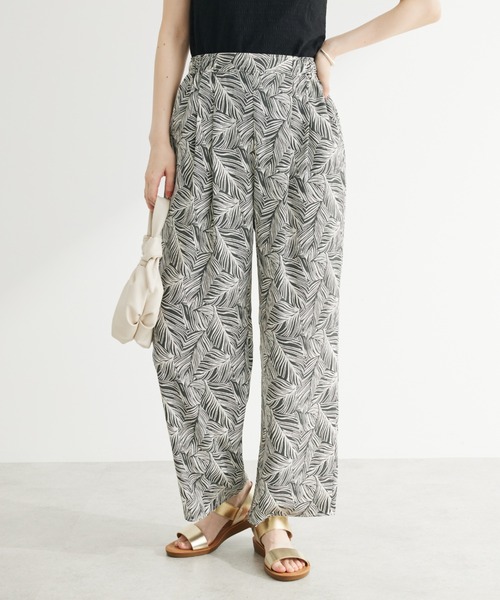 Green　Parks（グリーンパークス）の「アート柄イージーパンツ（その他パンツ・レディース・チャコールグレー/ブルー/ブラウン/パープル・FREE）」の2枚目の写真