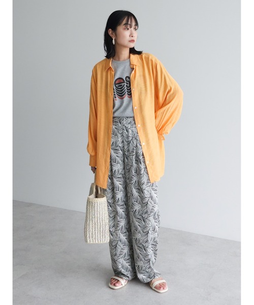 Green　Parks（グリーンパークス）の「アート柄イージーパンツ（その他パンツ・レディース・チャコールグレー/ブルー/ブラウン/パープル・FREE）」の6枚目の写真