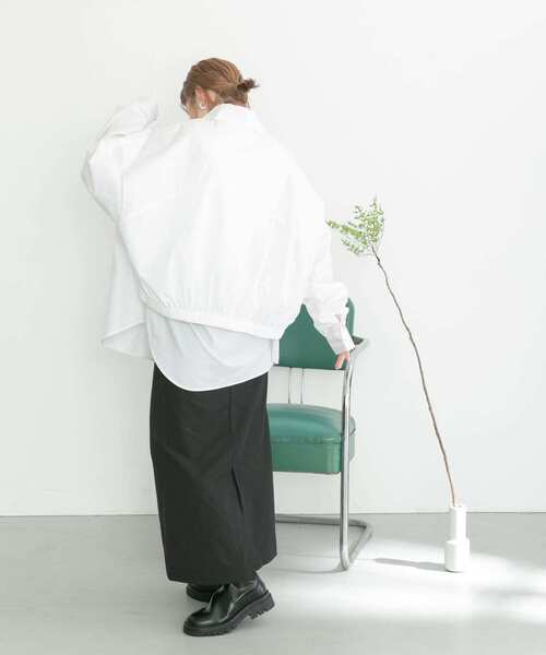 KBF(ケイビーエフ)の「BACKレイヤードシャツ(シャツ/ブラウス・レディース・ネイビー/ホワイト/ブルー・ONE)」の15枚目の写真