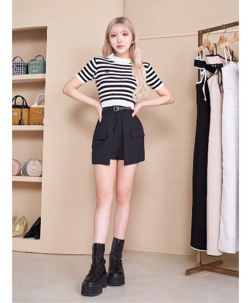 Darich（ダーリッチ）の「バックリボンパイルニットトップス