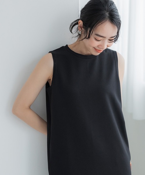 coca（coca）（コカ）の「エンボスIラインバックスリットワンピース（ワンピース・レディース・ブラック・M/L）」の8枚目の写真