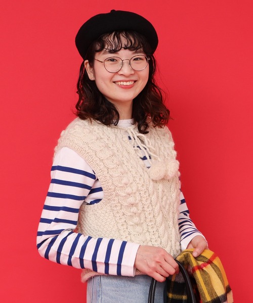 ドットアンドストライプスチャイルドウーマン　ネパール　ギルボックスかぎ針ベスト Dot＆Stripes CHILD WOMAN（ドットアンドストライプス