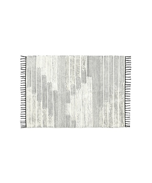 【セール】コットンループ ラグ S ブラック（ラグ/マット）｜Francfranc（フランフラン）