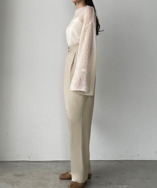 Louere(ルエレ)の「ダブルボタンラップパンツ(その他パンツ・レディース・アイボリー/ダークグレー/ブラック・SMALL/MEDIUM/X-LARGE/LARGE)」の8枚目の写真