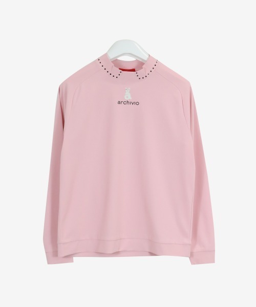 アルチビオ　長袖モックネックシャツ　プルオーバー　ゴルフウエア アルチビオ レディース ゴルフウェア 長袖シャツ 秋 冬 長袖ハイネック