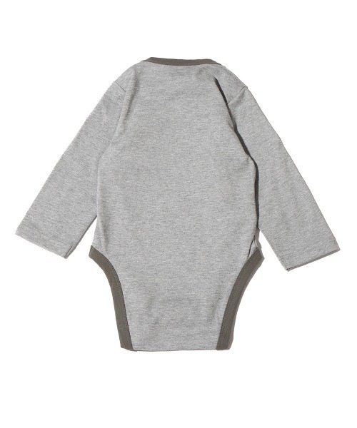 THE NORTH FACE（ザノースフェイス）の「THE NORTH FACE BABY L/S COTTON ROMPERS / ザ・ノース・フェイス ベビー ロングスリーブ コットン ロンパース（ロンパース・キッズ・ピンク/グレー/オリーブ・80/70）」の7枚目の写真