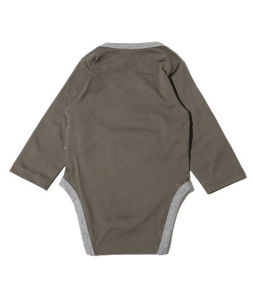 THE NORTH FACE（ザノースフェイス）の「THE NORTH FACE BABY L/S COTTON ROMPERS / ザ・ノース・フェイス ベビー ロングスリーブ コットン ロンパース（ロンパース・キッズ・ピンク/グレー/オリーブ・80/70）」の11枚目の写真