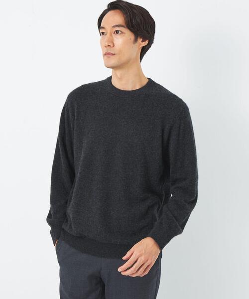 green label relaxing（グリーンレーベルリラクシング）の「カシミヤシルク テンジク クルーネック ニット（ニット/セーター・メンズ・ライトグレー/コバルトブルー/ダークグレー・M/S/XL/L）」の4枚目の写真
