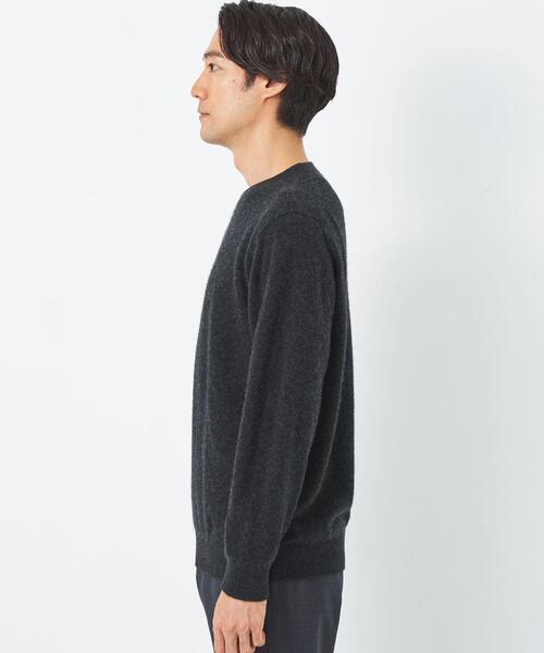 green label relaxing（グリーンレーベルリラクシング）の「カシミヤシルク テンジク クルーネック ニット（ニット/セーター・メンズ・ライトグレー/コバルトブルー/ダークグレー・M/S/XL/L）」の6枚目の写真