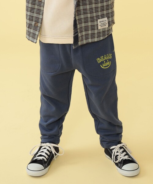 BEAMS mini（ビームスミニ）の「BEAMS mini / スマイル スウェット パンツ 23FW（90～150cm）（スウェットパンツ・キッズ・ネイビー/ライトグレー/ブルー系その他3・150/100/120/110/140/130/90）」の3枚目の写真