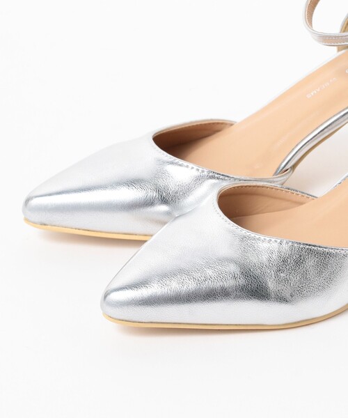 B:MING by BEAMS（ビーミングバイビームス）の「B:MING by BEAMS / ストラップ ミュールパンプス（パンプス・レディース・ブラック/ピンク/シルバー・24.5/23.5/22.5/24/23）」の5枚目の写真