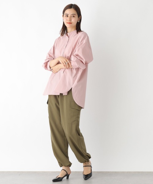 LEPSIM（レプシィム）の「スタンドネックボリュームスリーブシャツ　908829（シャツ/ブラウス・レディース・ライトブルー/ライトピンク/オフホワイト/ベージュ・FREE）」の20枚目の写真