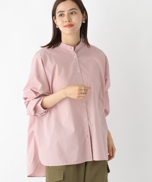 LEPSIM（レプシィム）の「スタンドネックボリュームスリーブシャツ　908829（シャツ/ブラウス・レディース・ライトブルー/ライトピンク/オフホワイト/ベージュ・FREE）」の17枚目の写真