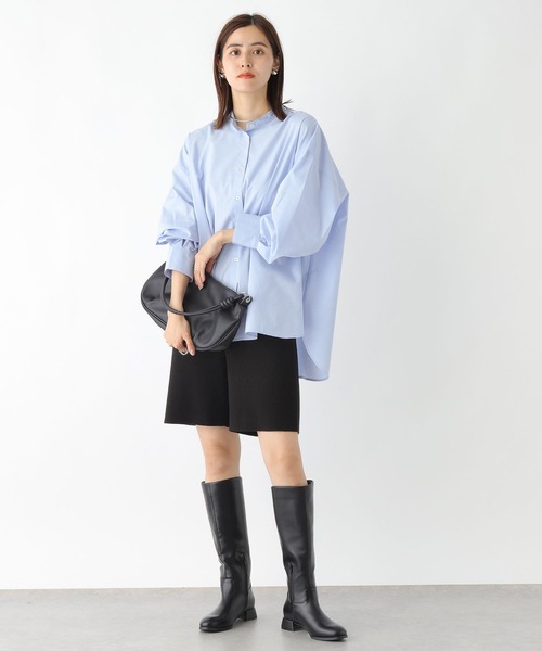 LEPSIM（レプシィム）の「スタンドネックボリュームスリーブシャツ　908829（シャツ/ブラウス・レディース・ライトブルー/ライトピンク/オフホワイト/ベージュ・FREE）」の15枚目の写真