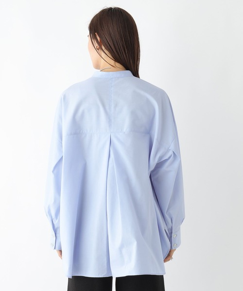 LEPSIM（レプシィム）の「スタンドネックボリュームスリーブシャツ　908829（シャツ/ブラウス・レディース・ライトブルー/ライトピンク/オフホワイト/ベージュ・FREE）」の18枚目の写真