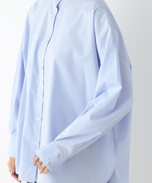 LEPSIM（レプシィム）の「スタンドネックボリュームスリーブシャツ　908829（シャツ/ブラウス・レディース・ライトブルー/ライトピンク/オフホワイト/ベージュ・FREE）」の12枚目の写真