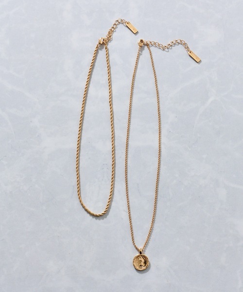 COLONY 2139（コロニートゥーワンスリーナイン）の「コイン×ツイストチェーンネックレス（ネックレス・レディース・ゴールド/シルバー・FREE）」の7枚目の写真