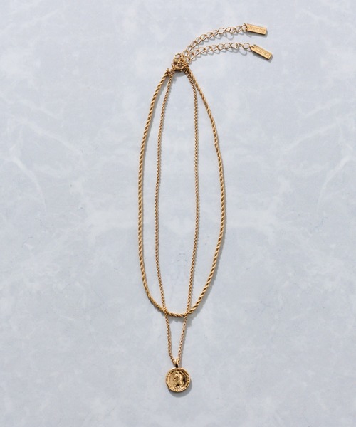COLONY 2139（コロニートゥーワンスリーナイン）の「コイン×ツイストチェーンネックレス（ネックレス・レディース・ゴールド/シルバー・FREE）」の6枚目の写真