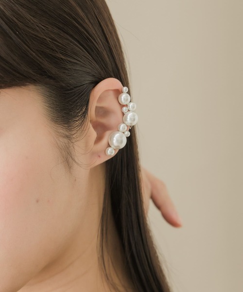 SMELLY（スメリー）の「ランダムパールカタミミイヤリング（イヤリング・レディース・ホワイト・-）」の10枚目の写真