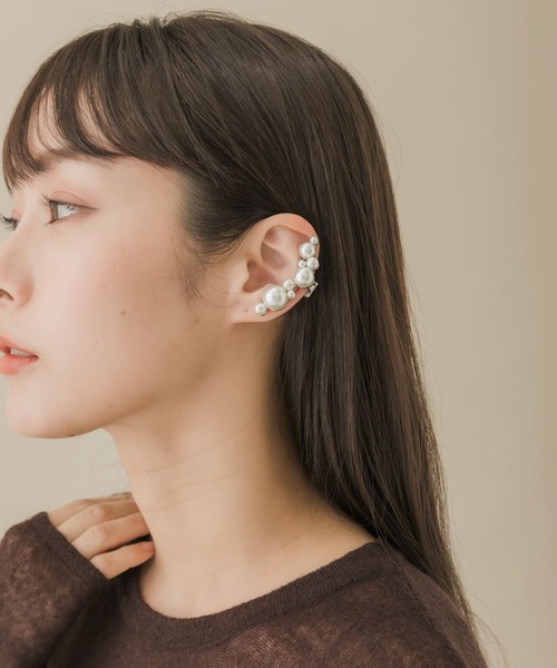 SMELLY（スメリー）の「ランダムパールカタミミイヤリング（イヤリング・レディース・ホワイト・-）」の11枚目の写真