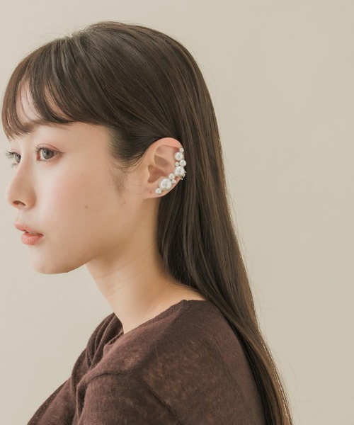 SMELLY（スメリー）の「ランダムパールカタミミイヤリング（イヤリング・レディース・ホワイト・-）」の12枚目の写真