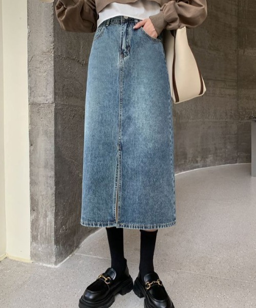 self-portrait デニム ミディ スカート Summer Sale - Sale Denim - Up to 60% Off – self-portrait-US