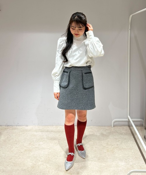 MIRO AMURETTE（ミロアミュレット）の「frill collar blouse/フリルネックブラウス（シャツ/ブラウス・レディース・ホワイト・FREE）」の20枚目の写真
