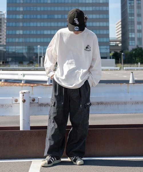 kutir（クティール）の「刺繍入りアソートダブルニーカーゴパンツ（カーゴパンツ・メンズ・グレー/ブラック系その他/ブラック・SMALL/LARGE/MEDIUM）」の15枚目の写真