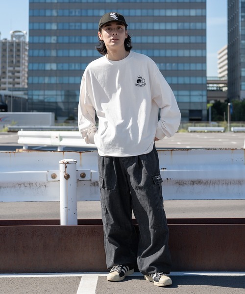 kutir（クティール）の「刺繍入りアソートダブルニーカーゴパンツ（カーゴパンツ・メンズ・グレー/ブラック系その他/ブラック・SMALL/LARGE/MEDIUM）」の14枚目の写真