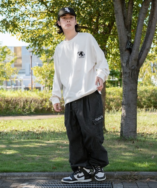 kutir（クティール）の「刺繍入りアソートダブルニーカーゴパンツ（カーゴパンツ・メンズ・グレー/ブラック系その他/ブラック・SMALL/LARGE/MEDIUM）」の20枚目の写真