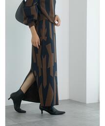 Te chichi | 【松井愛莉着用】ジオメトリックジャカードスカート（セットアップ可）(スカート)