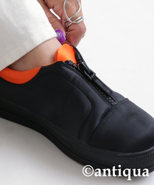 antiqua（アンティカ）の「MA-1スニーカー（スニーカー・レディース・ブラック・S/M/L/LL）」の8枚目の写真