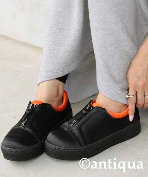 antiqua（アンティカ）の「MA-1スニーカー（スニーカー・レディース・ブラック・S/M/L/LL）」の17枚目の写真