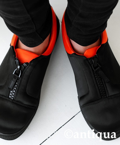 antiqua（アンティカ）の「MA-1スニーカー（スニーカー・レディース・ブラック・S/M/L/LL）」の5枚目の写真
