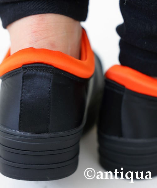 antiqua（アンティカ）の「MA-1スニーカー（スニーカー・レディース・ブラック・S/M/L/LL）」の6枚目の写真