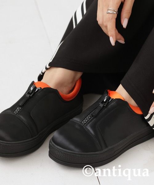 antiqua（アンティカ）の「MA-1スニーカー（スニーカー・レディース・ブラック・S/M/L/LL）」の22枚目の写真