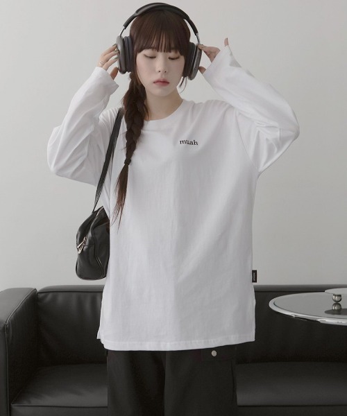 A'GEM/9 × .kom『muah muah/ムーアムーア』STITCH LOGO LONG
