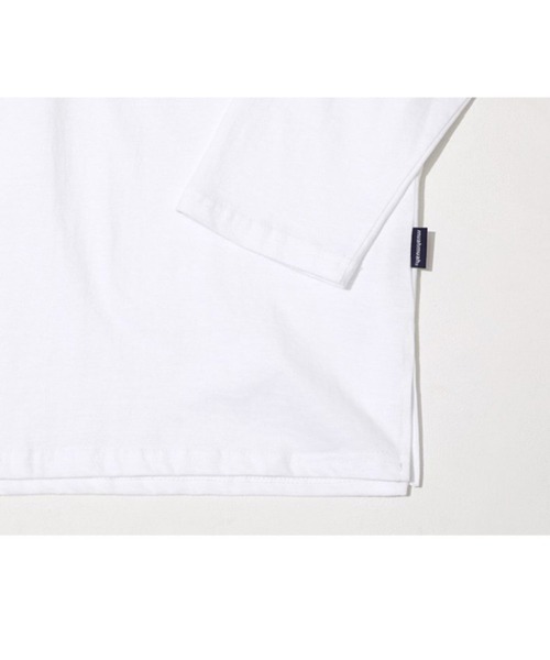muahmuah(ムーアムーア)の「A'GEM/9 × .kom『muah muah/ムーアムーア』STITCH LOGO LONG SLEEVE T-SHIRT/ステッチロゴ 長袖Tシャツ(Tシャツ/カットソー・レディース・ホワイト/ブラック・FREE)」の22枚目の写真