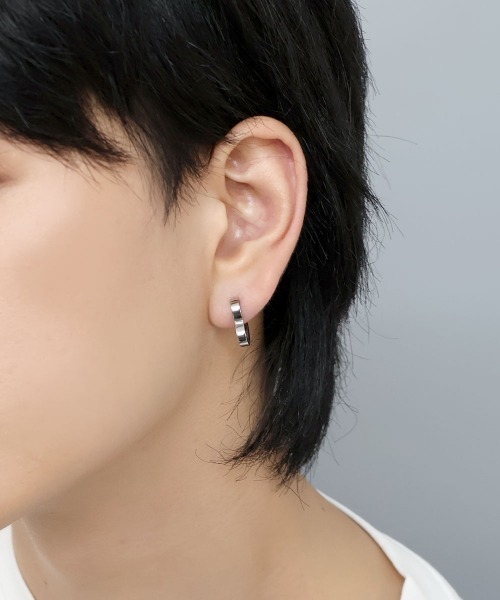4INT.(フォイント)の「デザインフープ ピアス / サージカルステンレス316L (金属アレルギー対応)(ピアス(両耳用)・メンズ・B/G/A/H/C/D/E/F/I/L/K/J・FREE)」の16枚目の写真